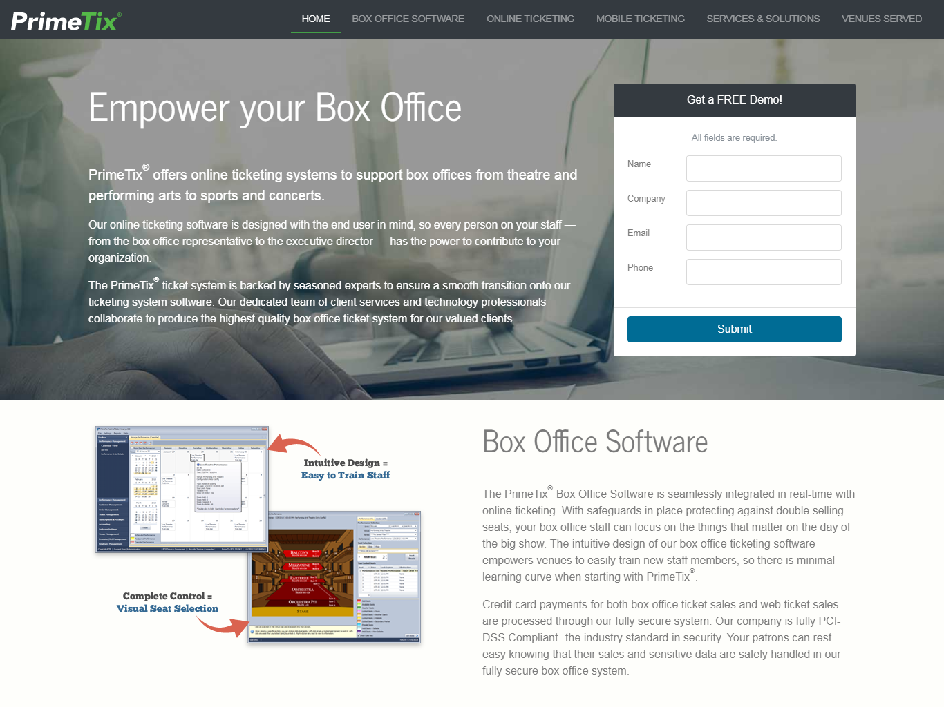 PrimeTix Box Office Software