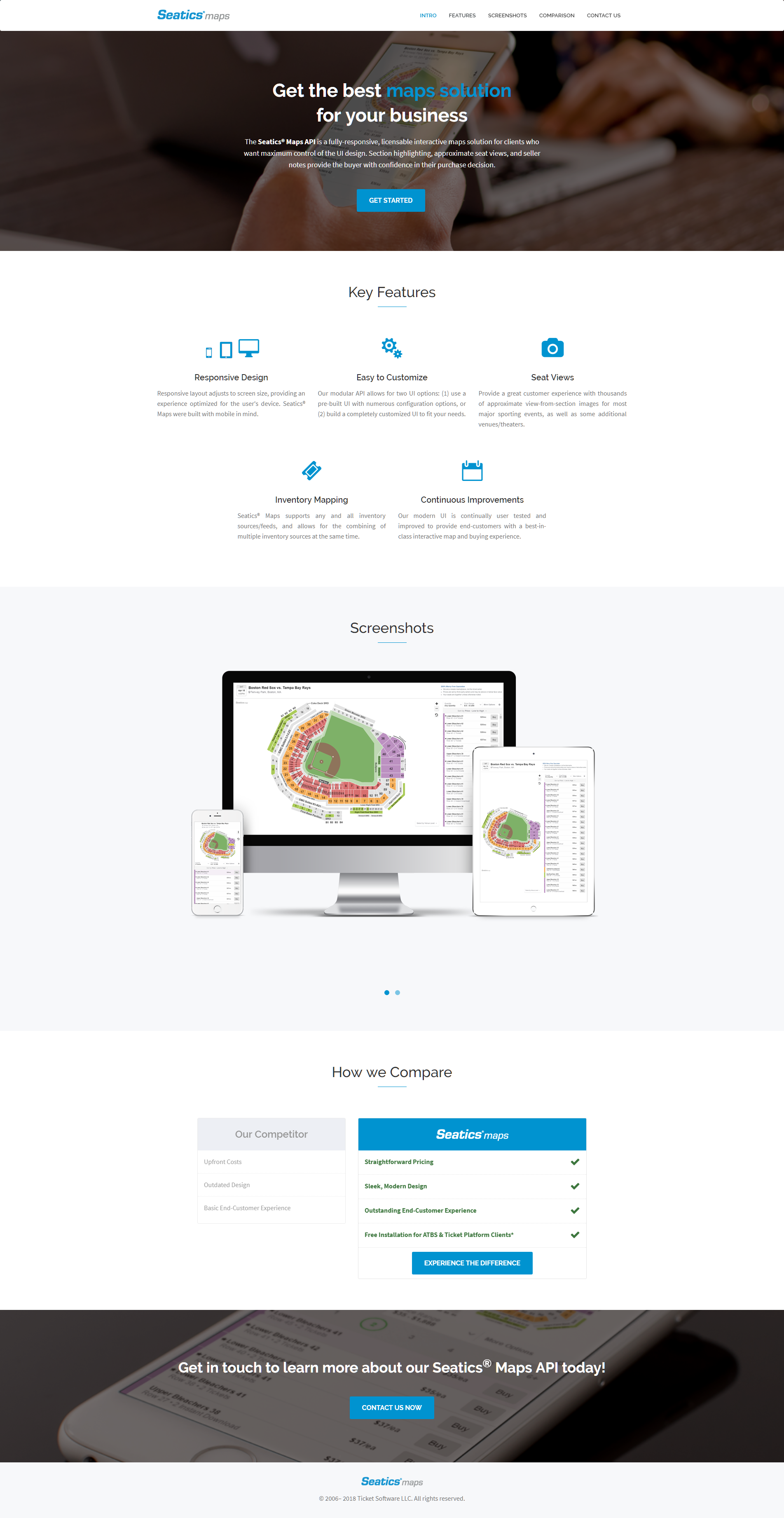 Seatics Interactive Maps API