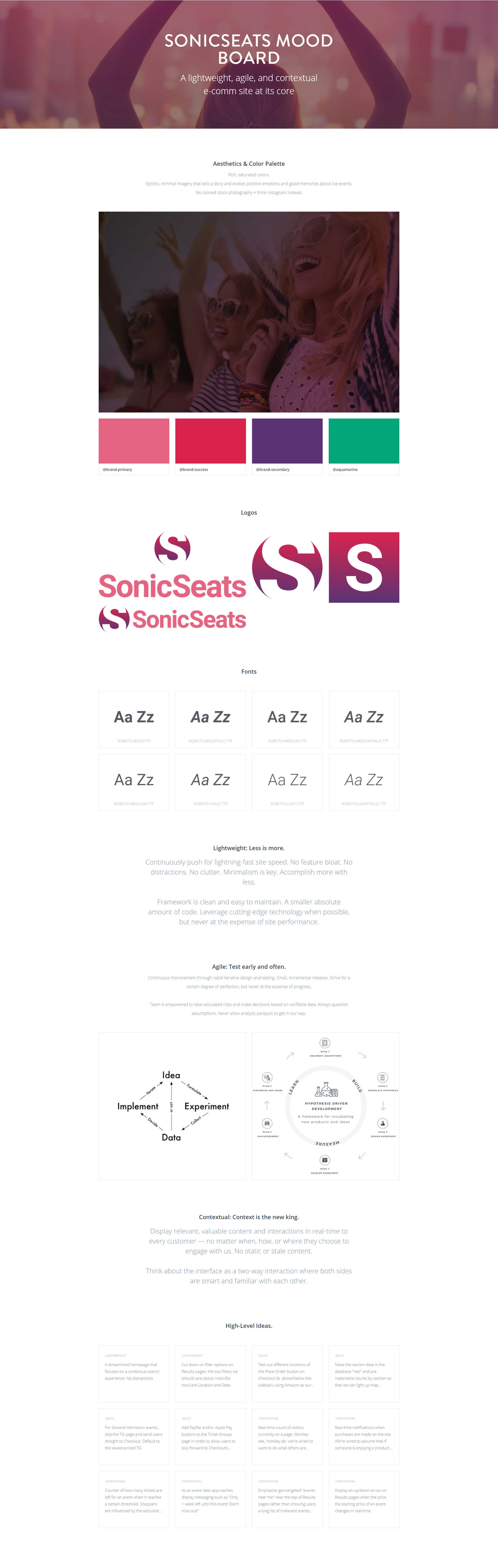 SonicSeats Mood Board
