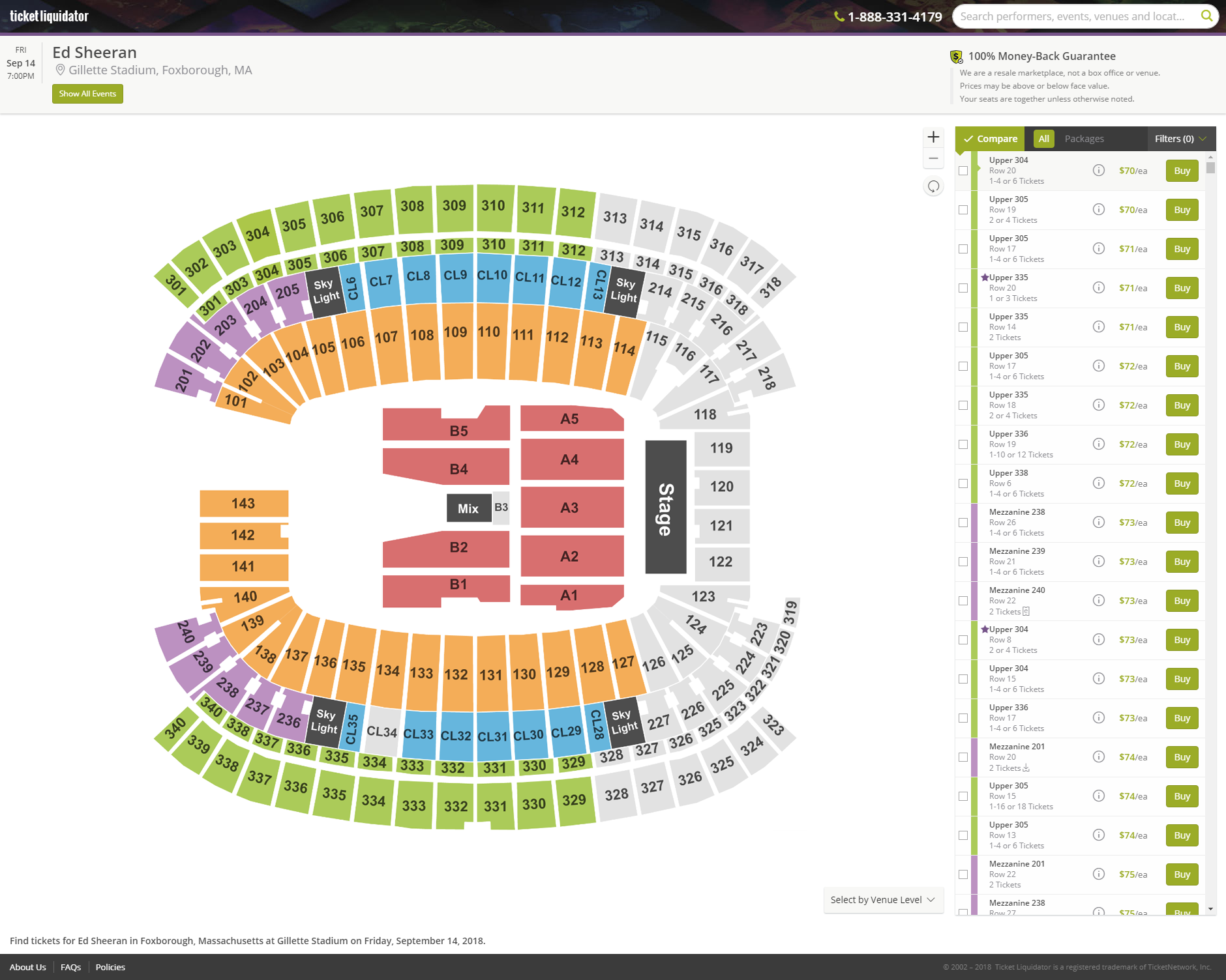 Ticket Liquidator Venue Maps