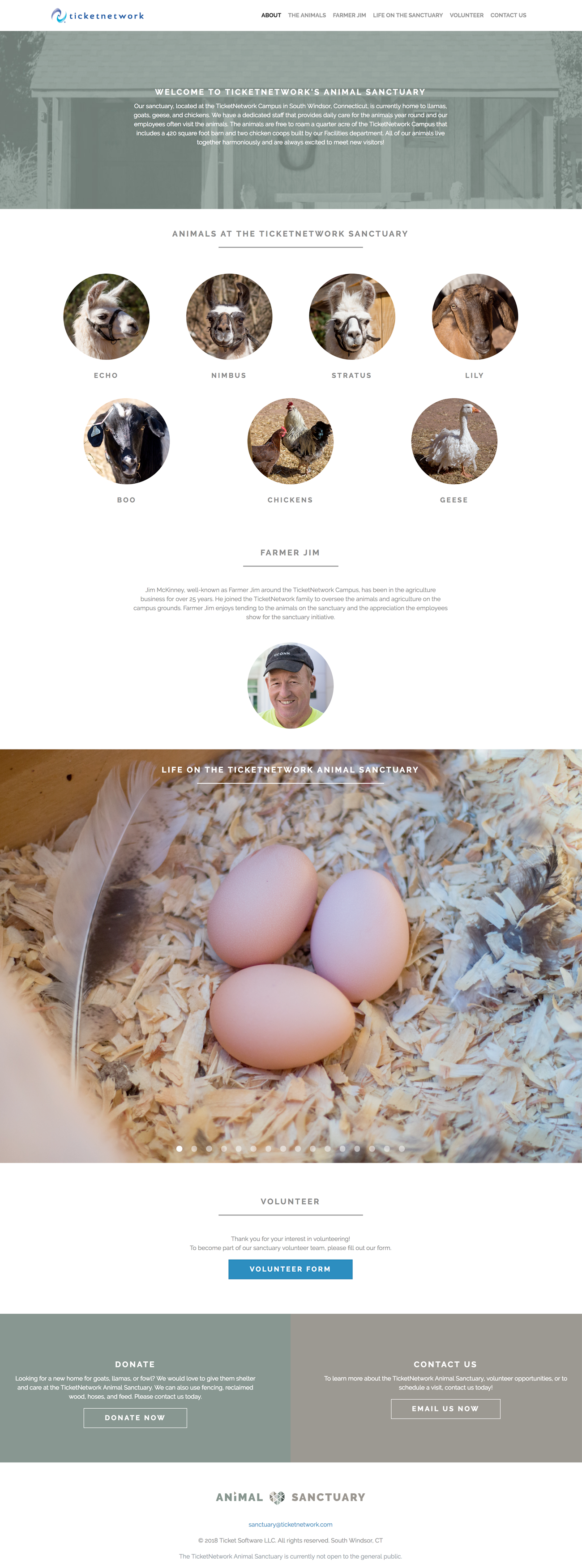 TicketNetwork's Animal Sanctuary